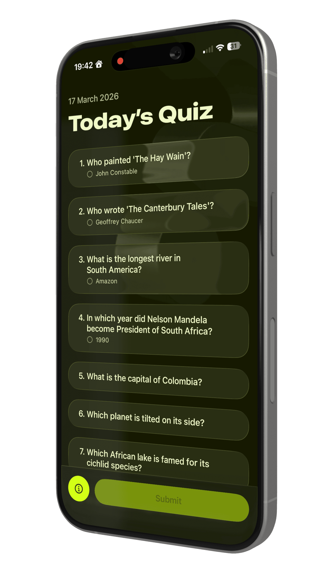 Questionable app preview